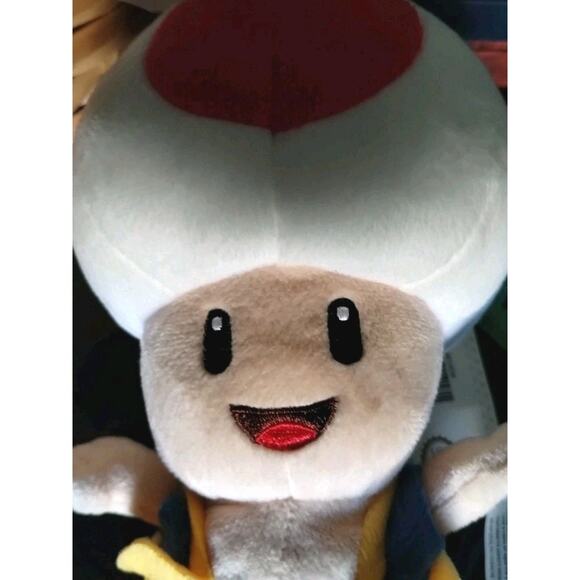 NEW Nintendo Super Mario Bros Toad Plush Doll Toy AC04 Little Buddy S 8” Japan - Picture 13 of 13